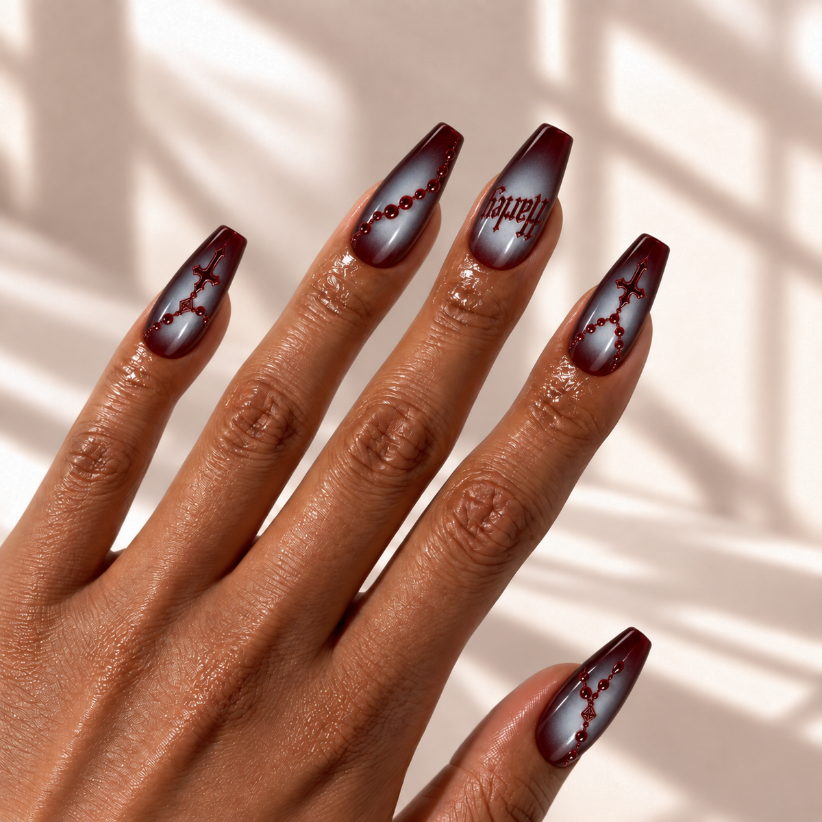 Rosary - Personalized Press-On Nails