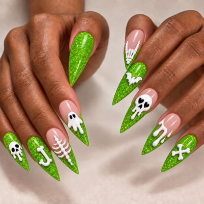 Skeleton - Personalized Press-On Nails