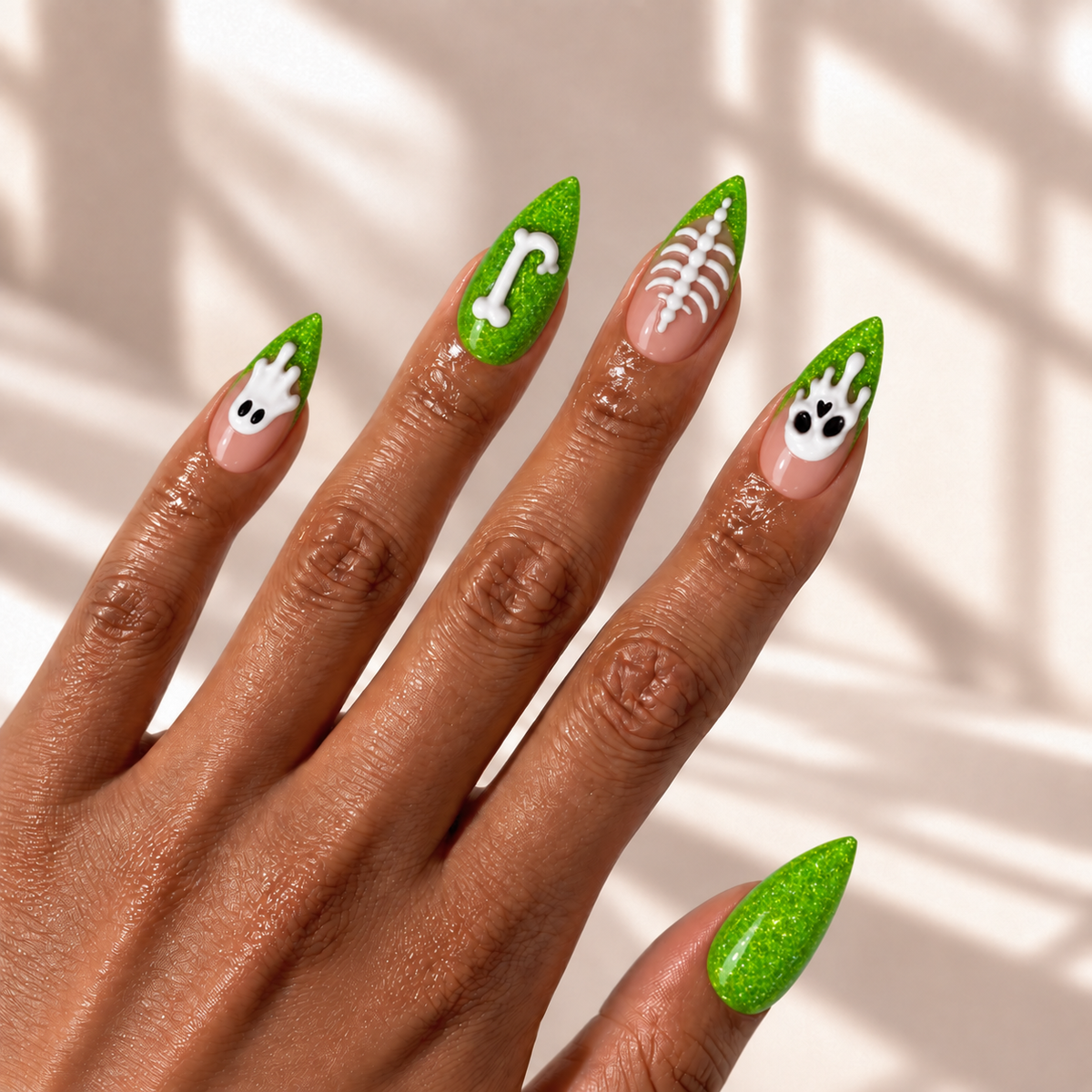 Skeleton - Personalized Press-On Nails