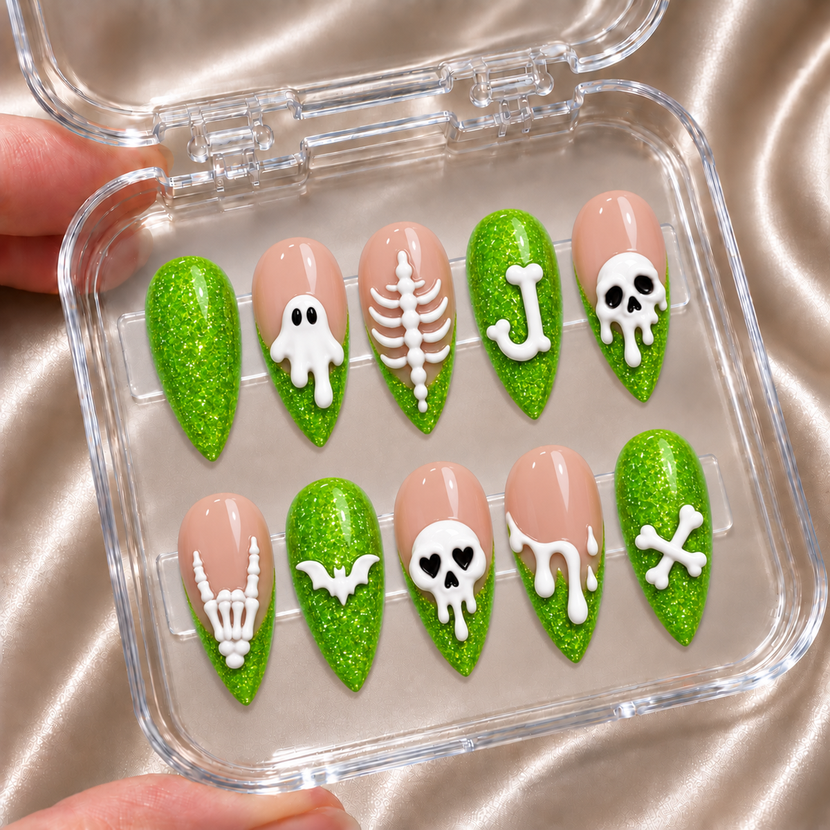 Skeleton - Personalized Press-On Nails