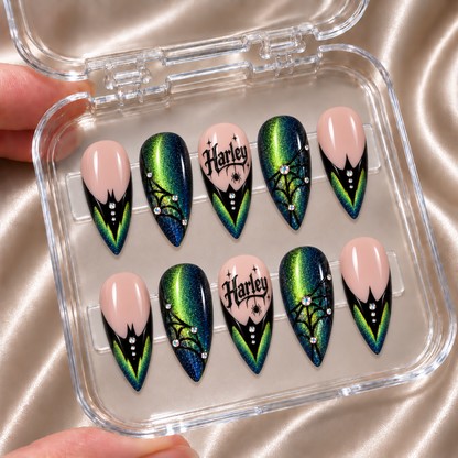 Bat French - Personalized Press-On Nails