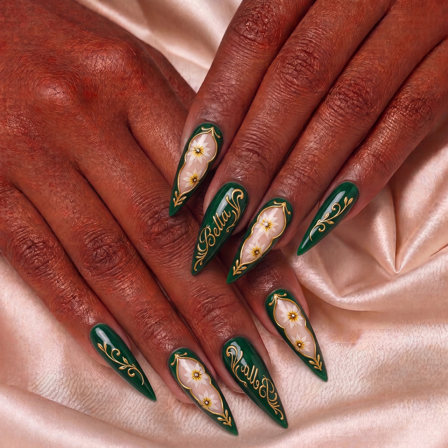 Emerald Garden - Personalized Press-On Nails