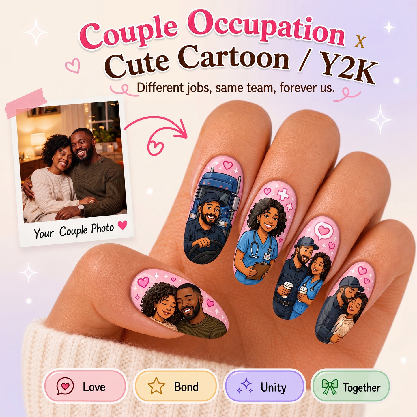 CUSTOMIZE COUPLE NAIL