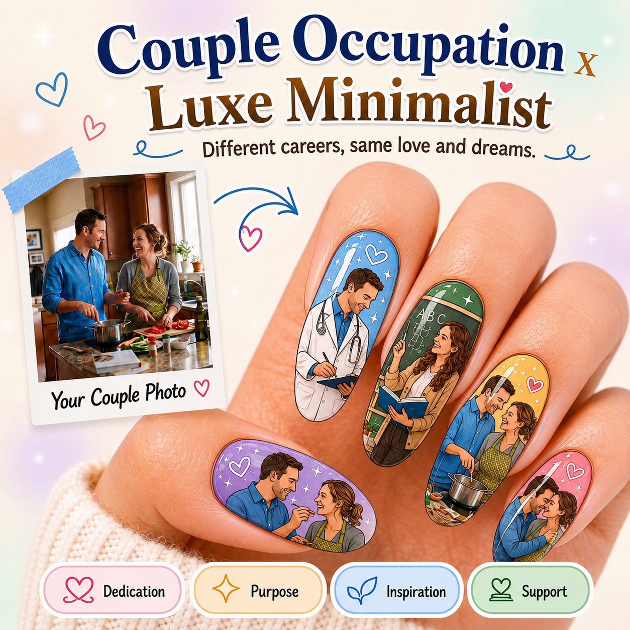 CUSTOMIZE COUPLE NAIL