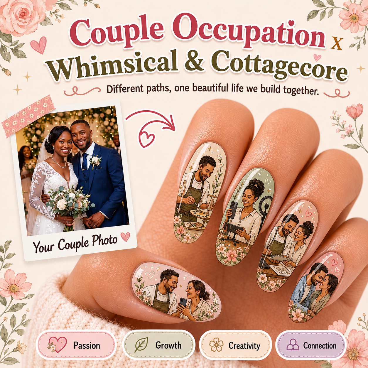 CUSTOMIZE COUPLE NAIL