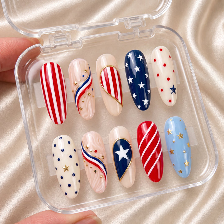 Bestie Stars Forever – Personalized Press-On Nails