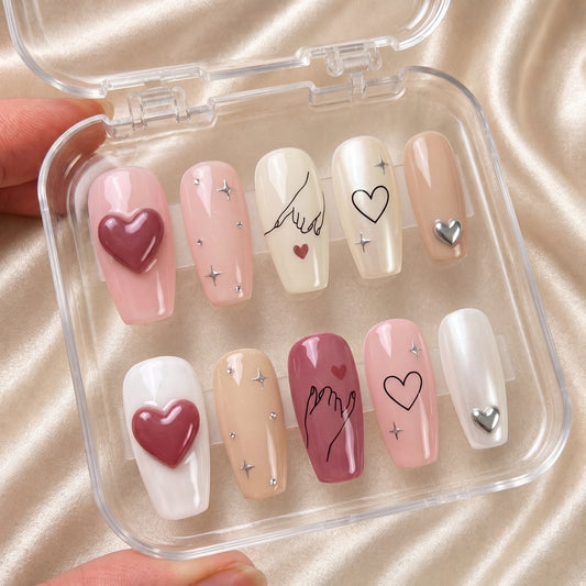 Pinky Promise Bestie Bond – Personalized Press-On Nails