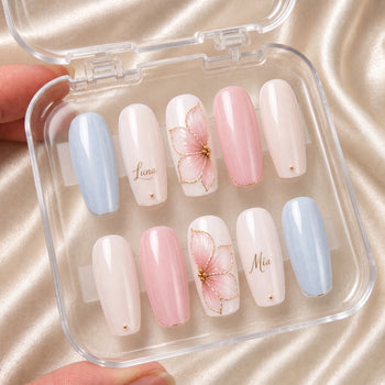 Aurora Blossom Bestie - Personalized Press-On Nails