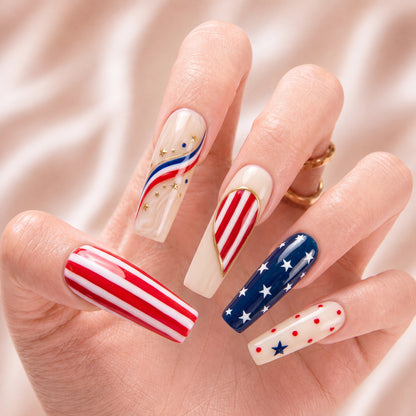 Bestie Stars Forever – Personalized Press-On Nails