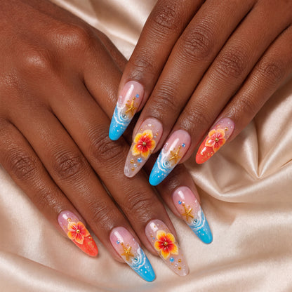Tropical Floral - Press-On Nails
