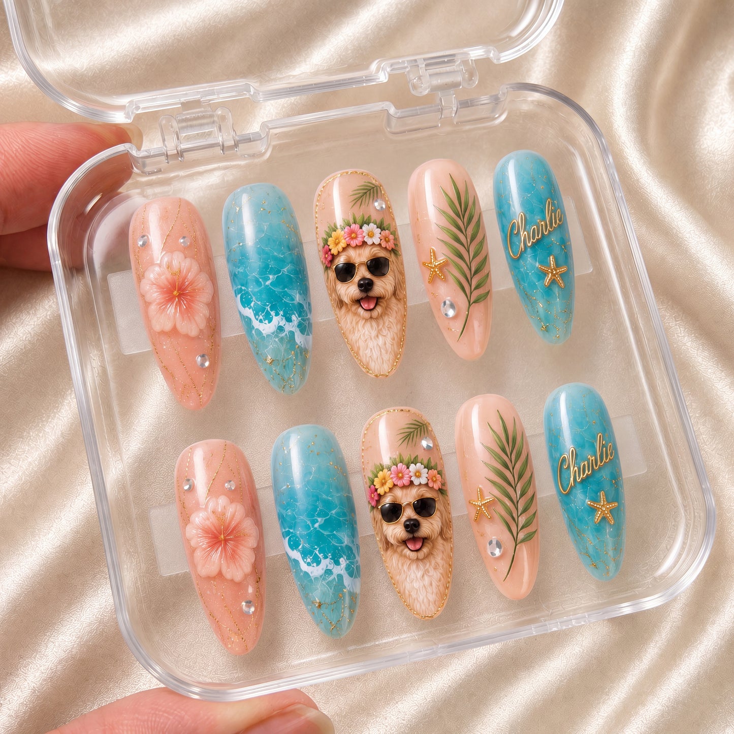 Hawaiian Pet - Personalized Press-On Nails