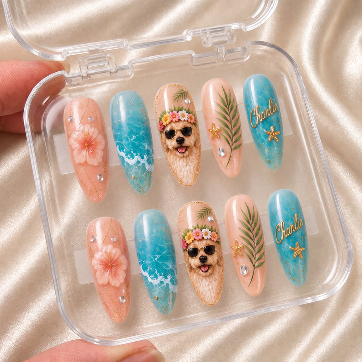 Hawaiian Pet - Personalized Press-On Nails