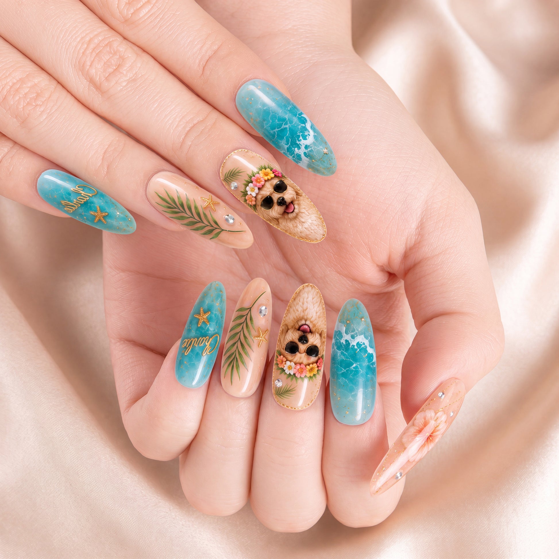 Hawaiian Pet - Personalized Press-On Nails
