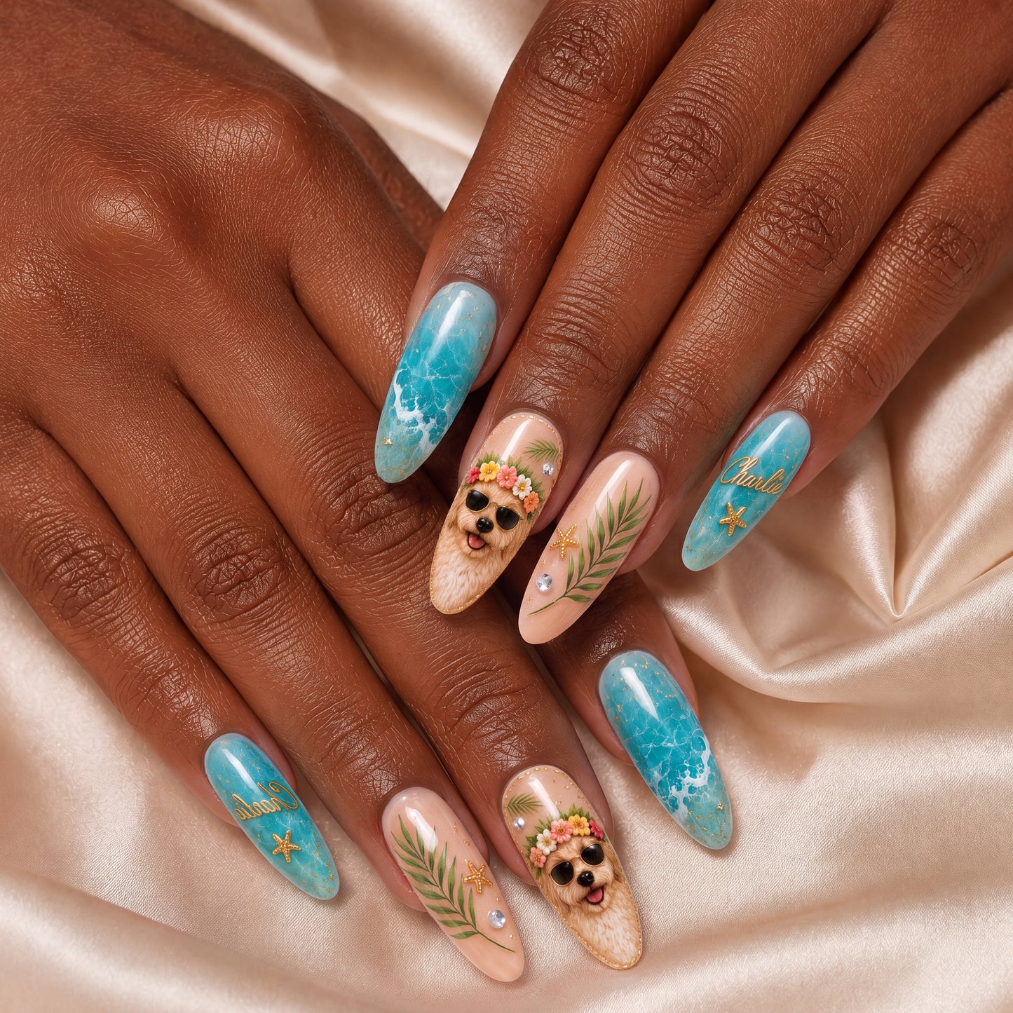 Hawaiian Pet - Personalized Press-On Nails