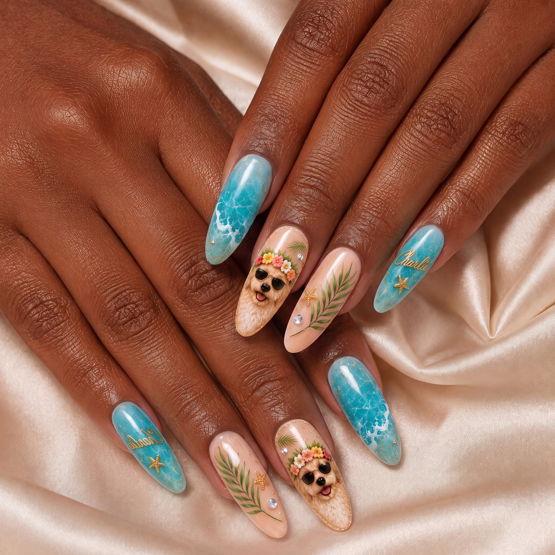Hawaiian Pet - Personalized Press-On Nails