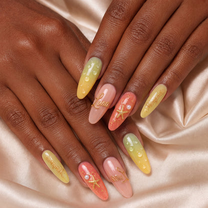 Beach Cocktail - Personalized Press-On Nails