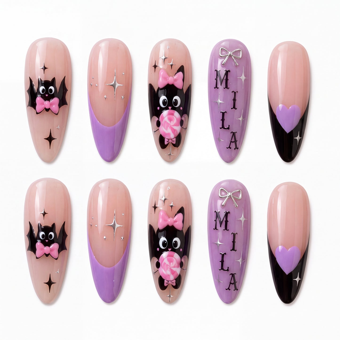 Bat Candy - Personalized Press-On Nails