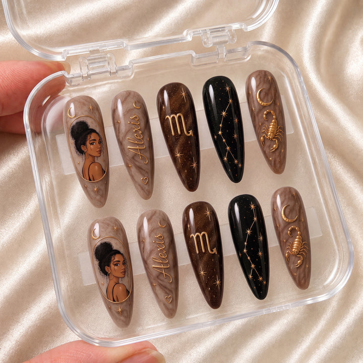 Astrology Zodiac - Personalized Press-On Nails
