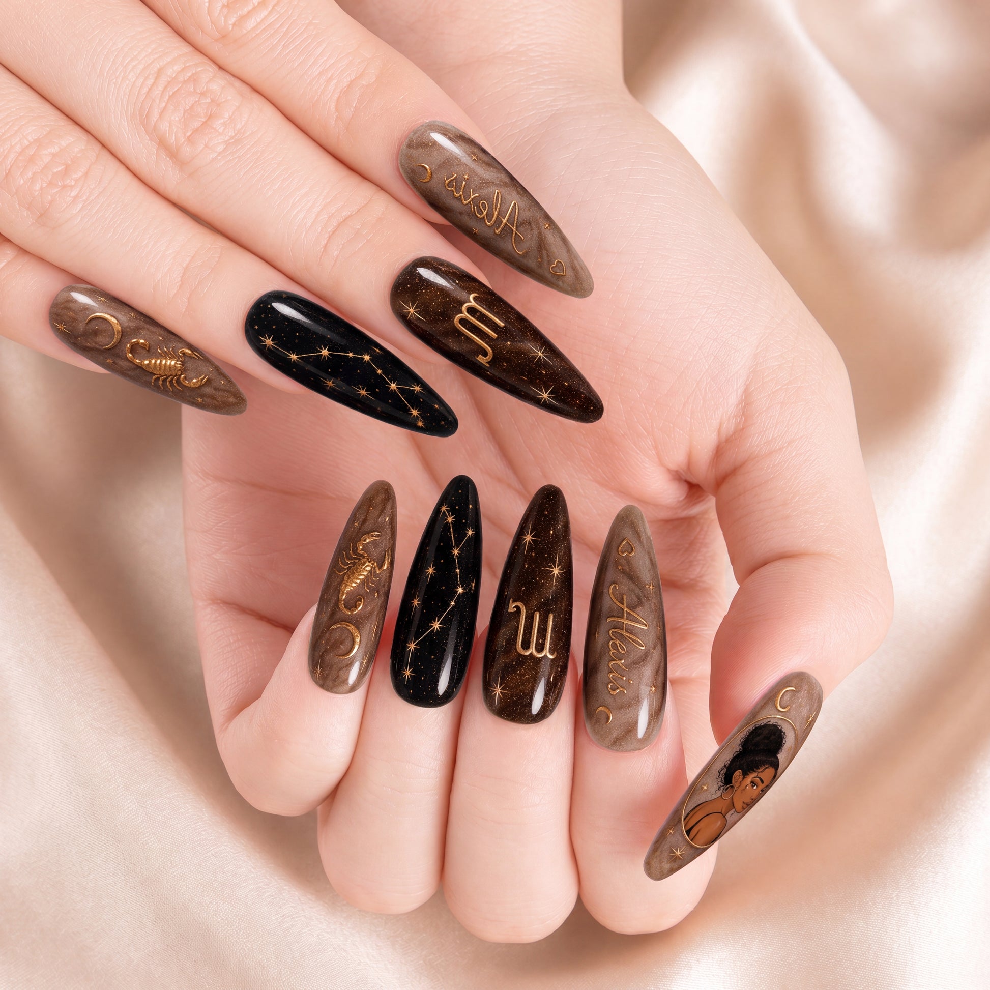 Astrology Zodiac - Personalized Press-On Nails