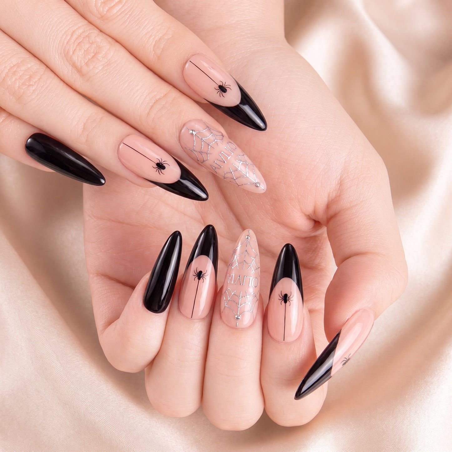 Black Widow - Personalized Press-On Nails
