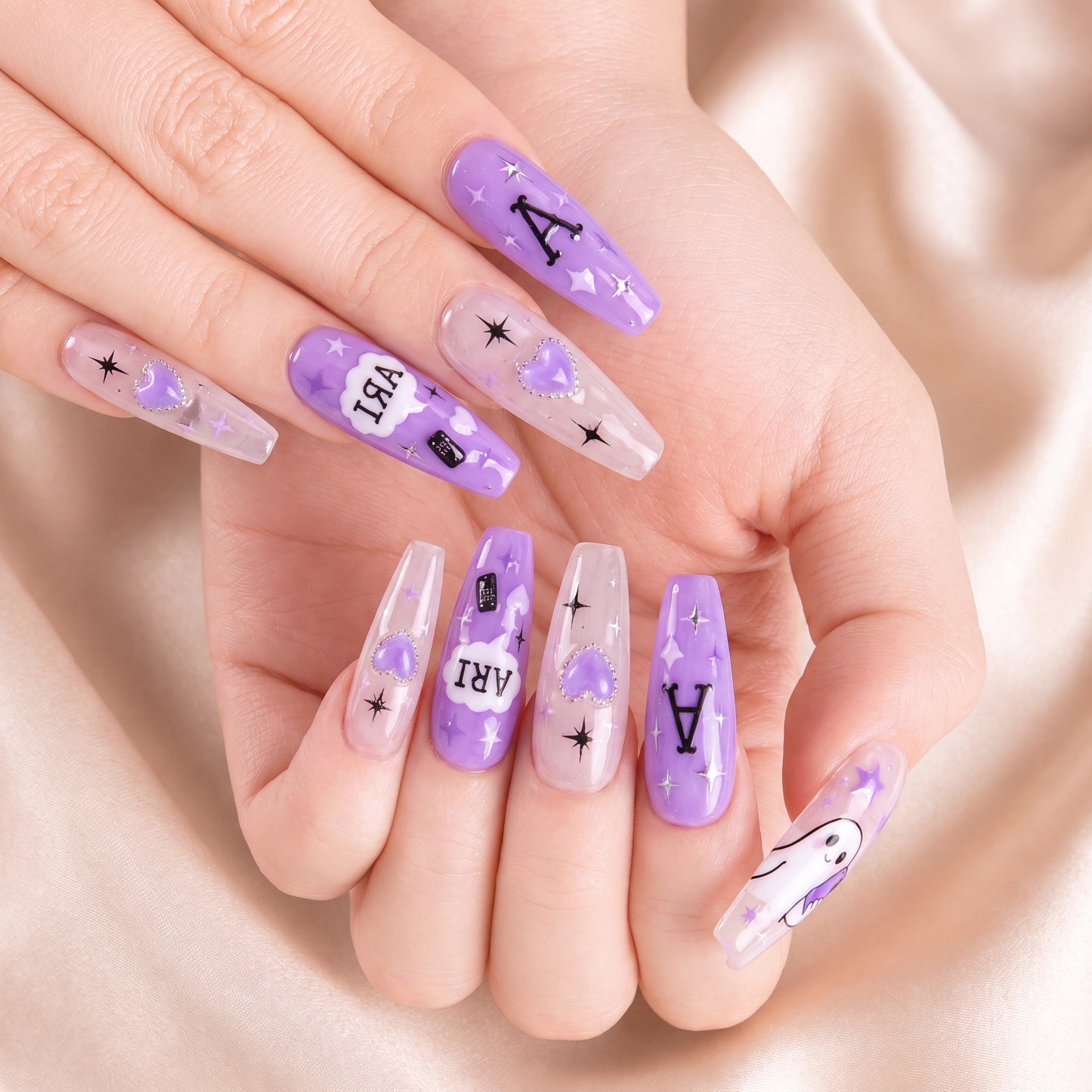 Ghostie Text Me Back - Personalized Press-On Nails