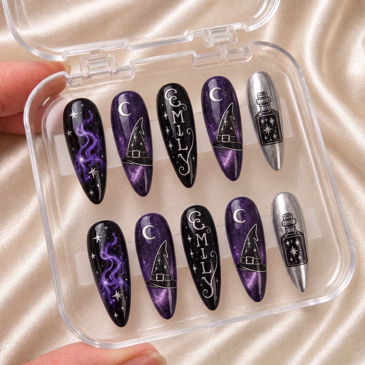 Midnight Spell - Personalized Press-On Nails