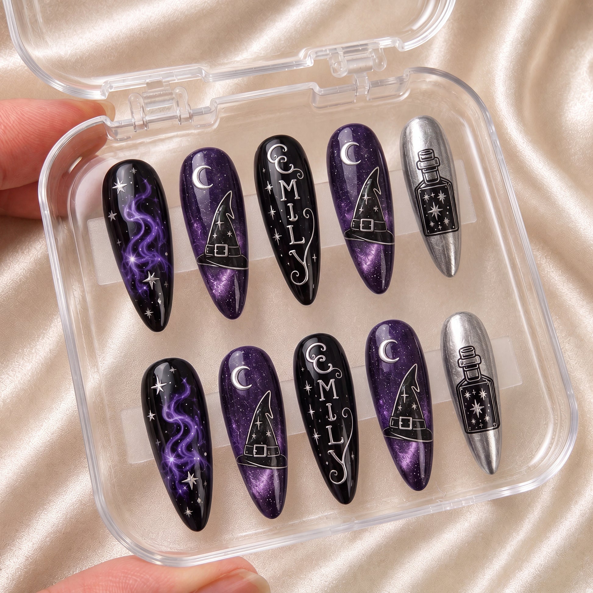 Midnight Spell - Personalized Press-On Nails