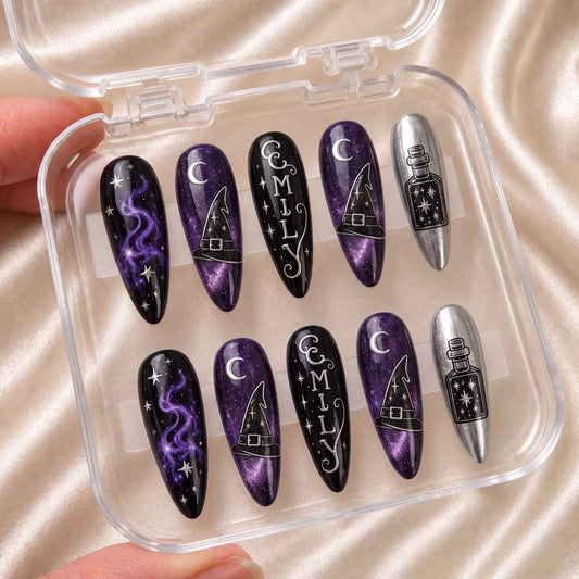 Midnight Spell - Personalized Press-On Nails
