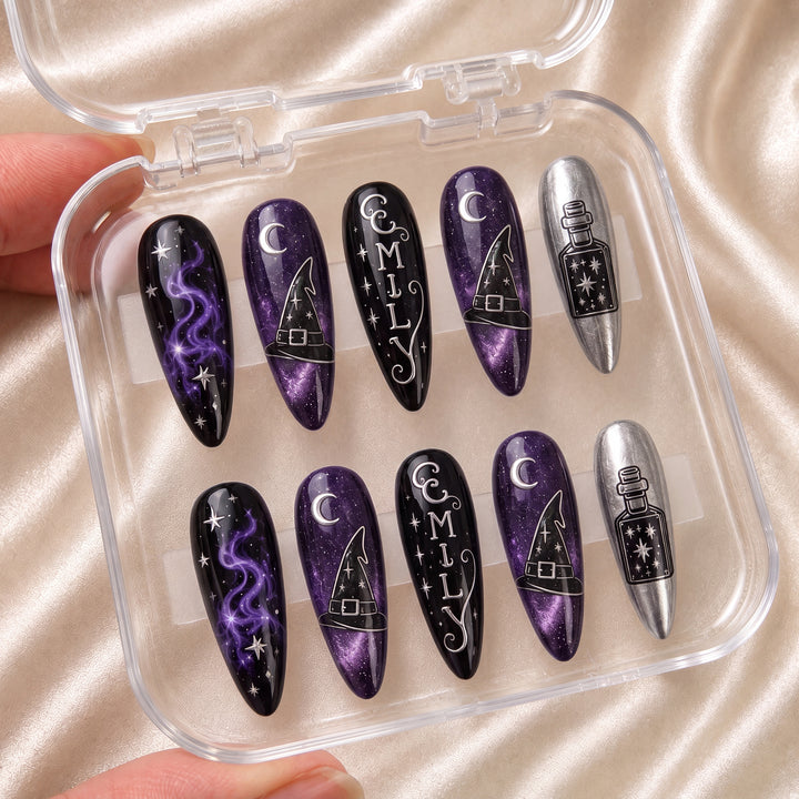 Midnight Spell - Personalized Press-On Nails