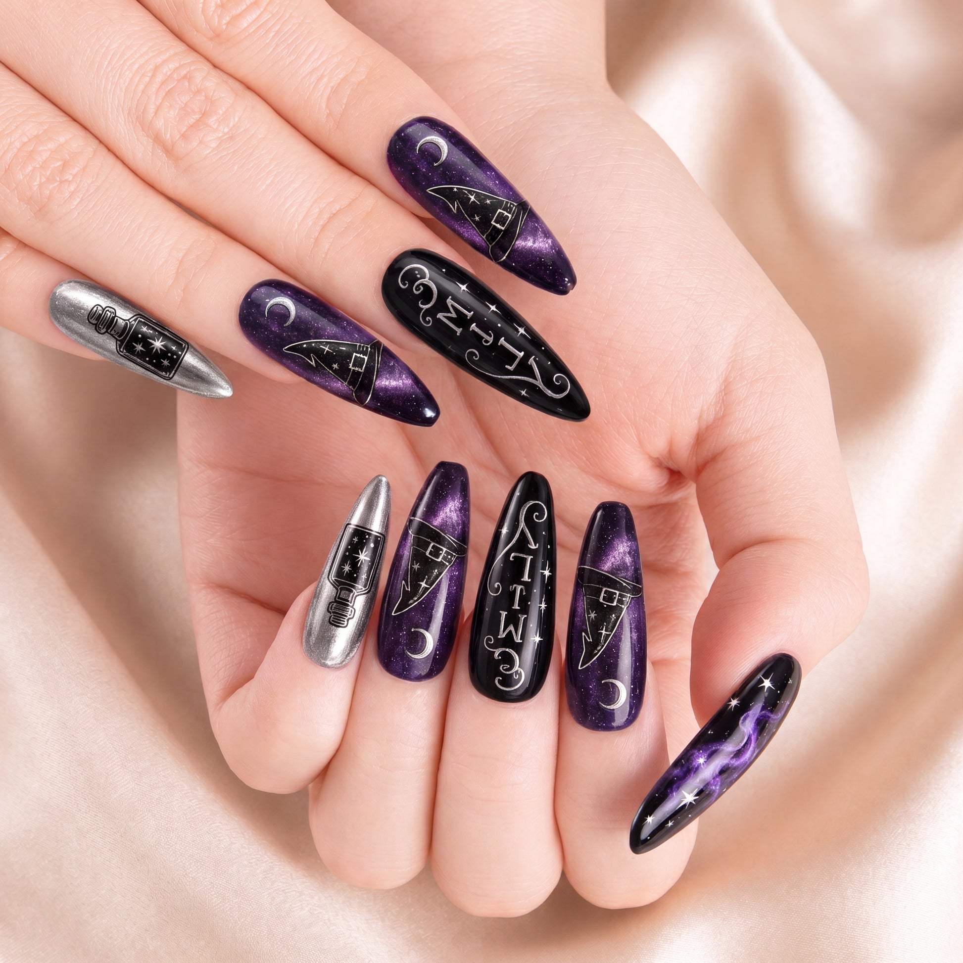 Midnight Spell - Personalized Press-On Nails