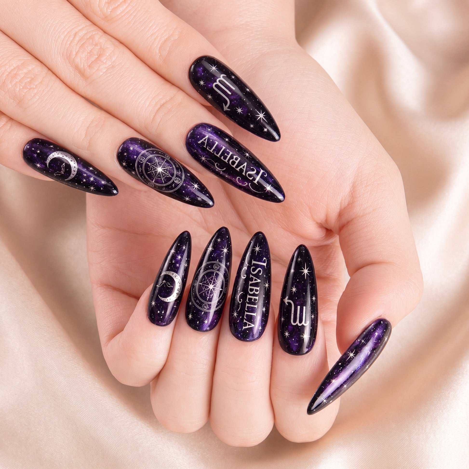 Mystic Galaxy - Personalized Press-On Nails