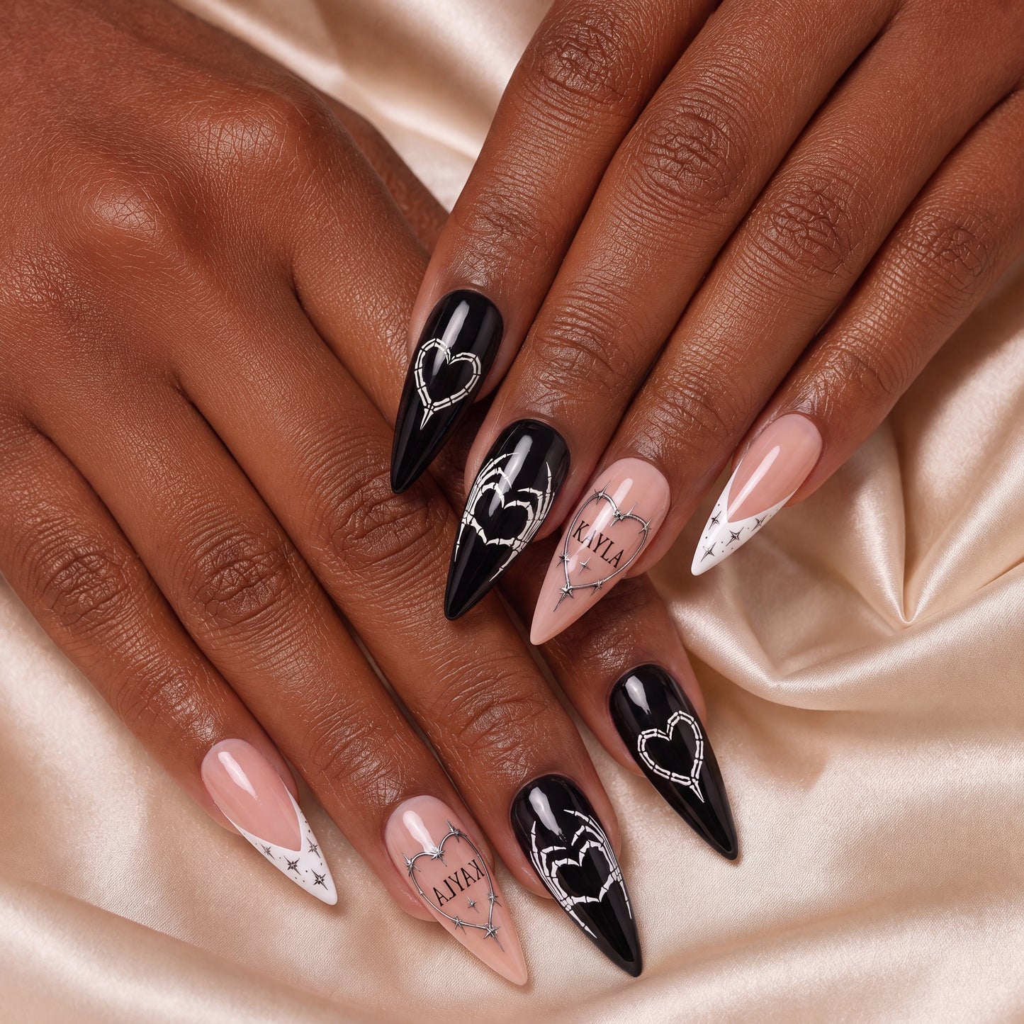 Till Bones Do Us Part - Personalized Press-On Nails