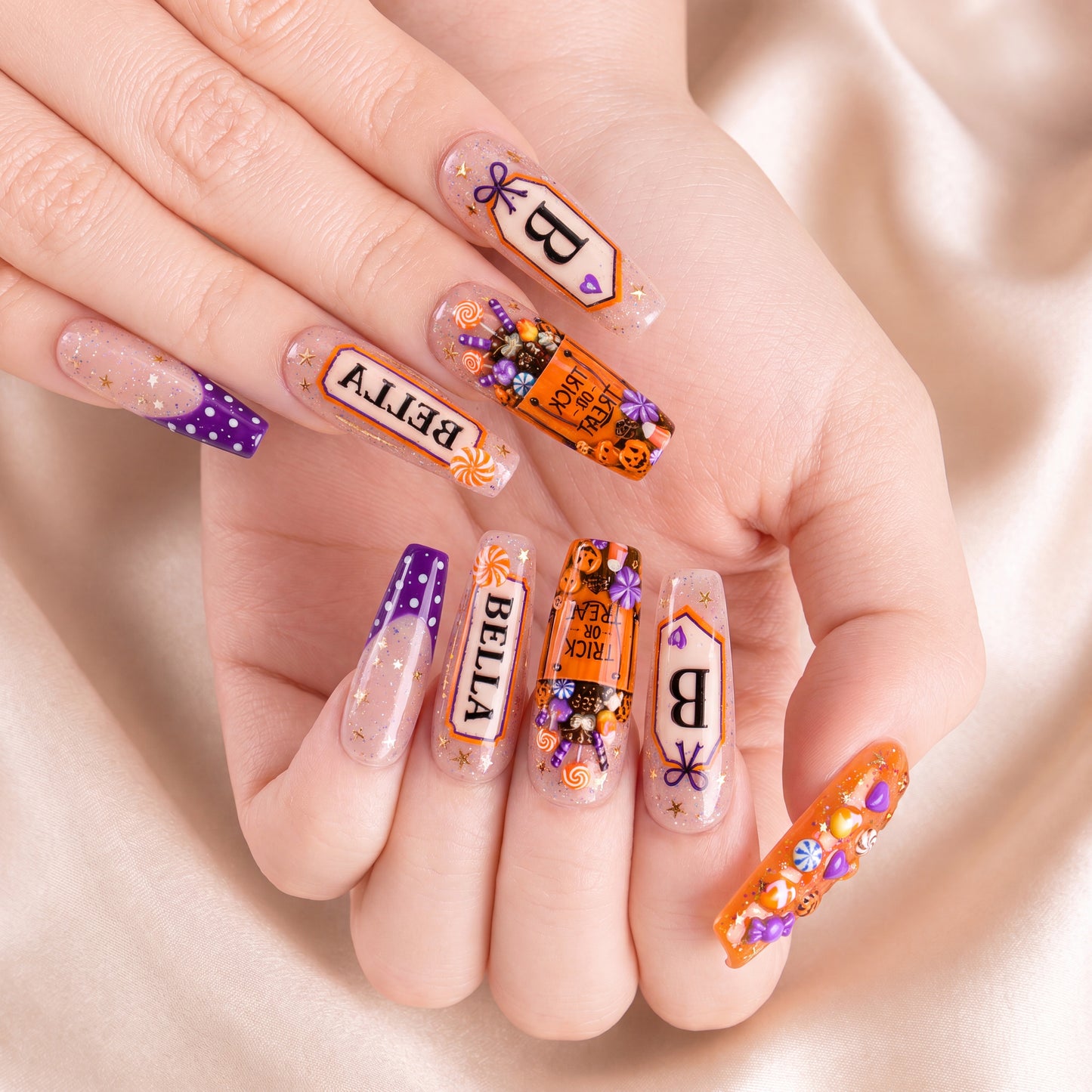 Trick or Treat - Personalized Press-On Nails