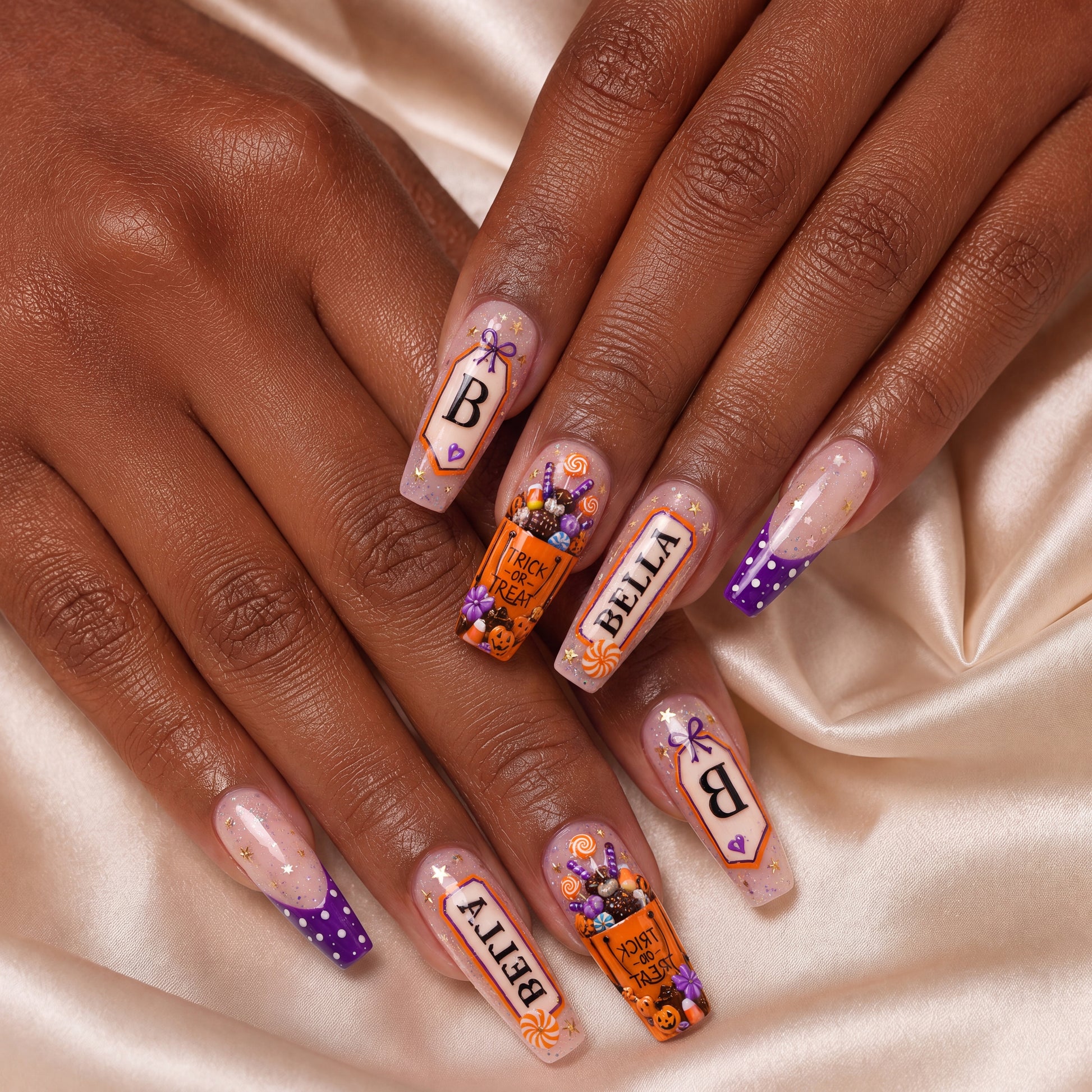 Trick or Treat - Personalized Press-On Nails