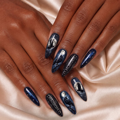 Raven Moon - Personalized Press-On Nails