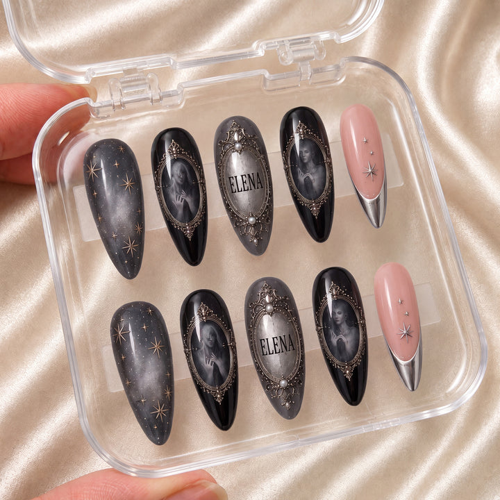 Gothic Cameo - Personalized Press-On Nails