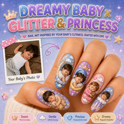 CUSTOMIZE YOUR BABY PRINTED ON NAILS