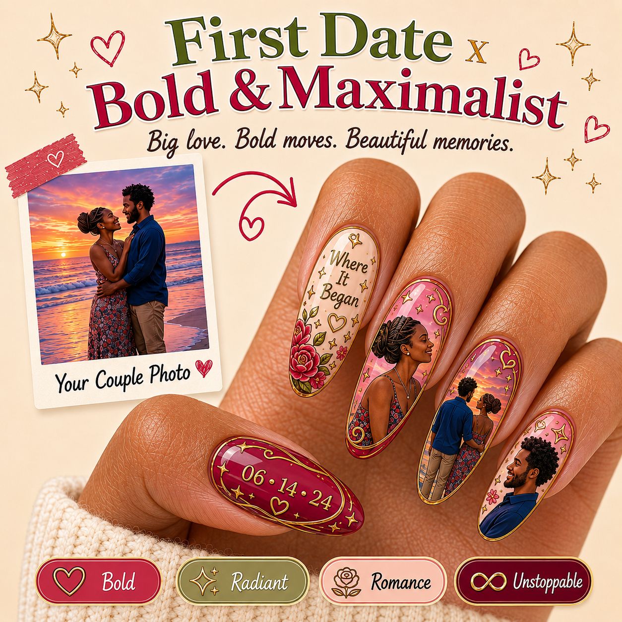 CUSTOMIZE COUPLE NAIL