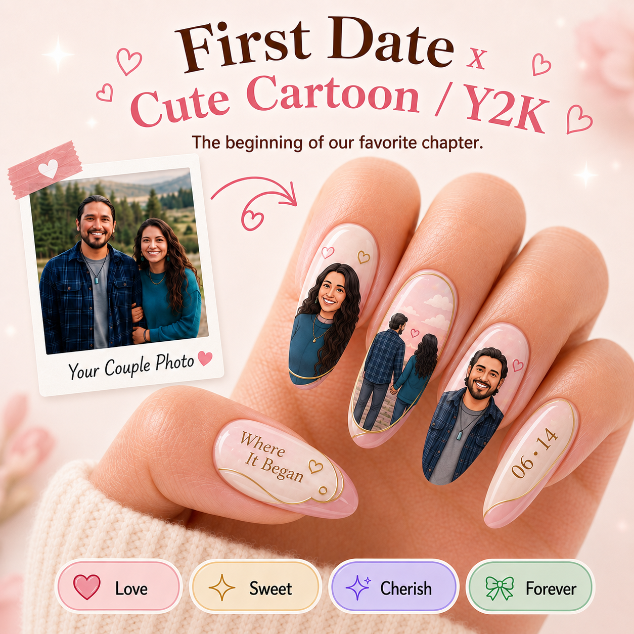 CUSTOMIZE COUPLE NAIL