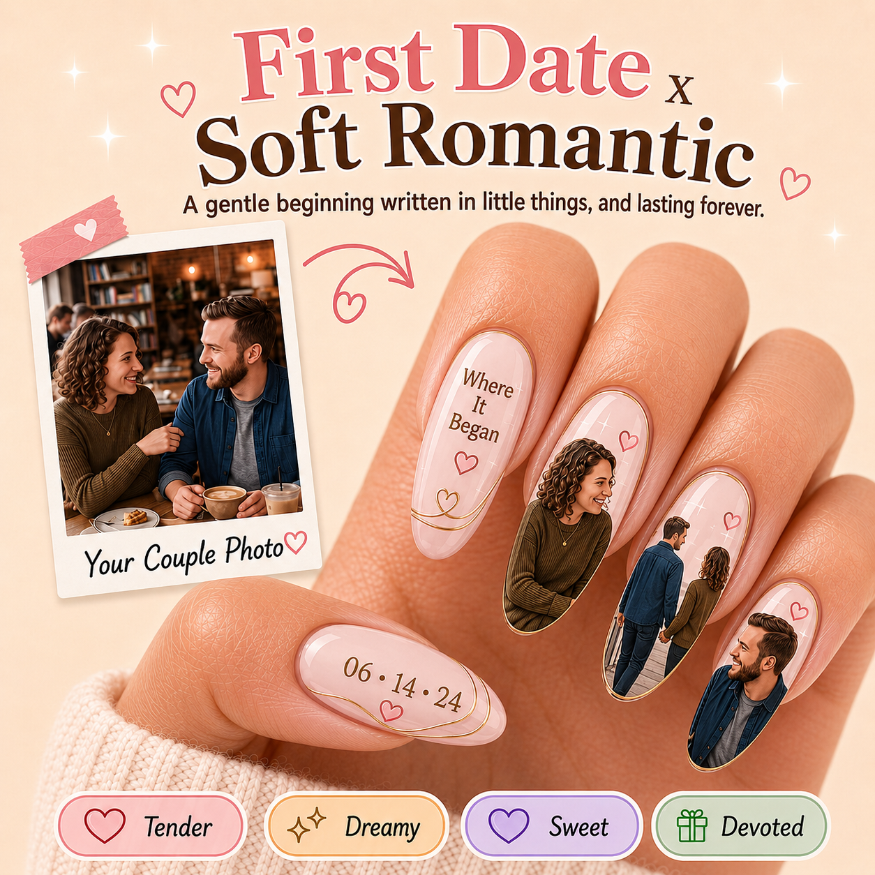 CUSTOMIZE COUPLE NAIL