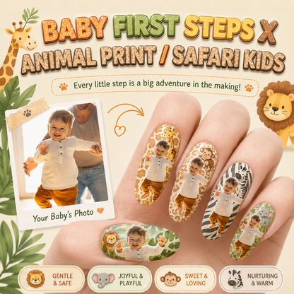 CUSTOMIZE YOUR BABY PRINTED ON NAILS