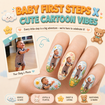 CUSTOMIZE YOUR BABY PRINTED ON NAILS