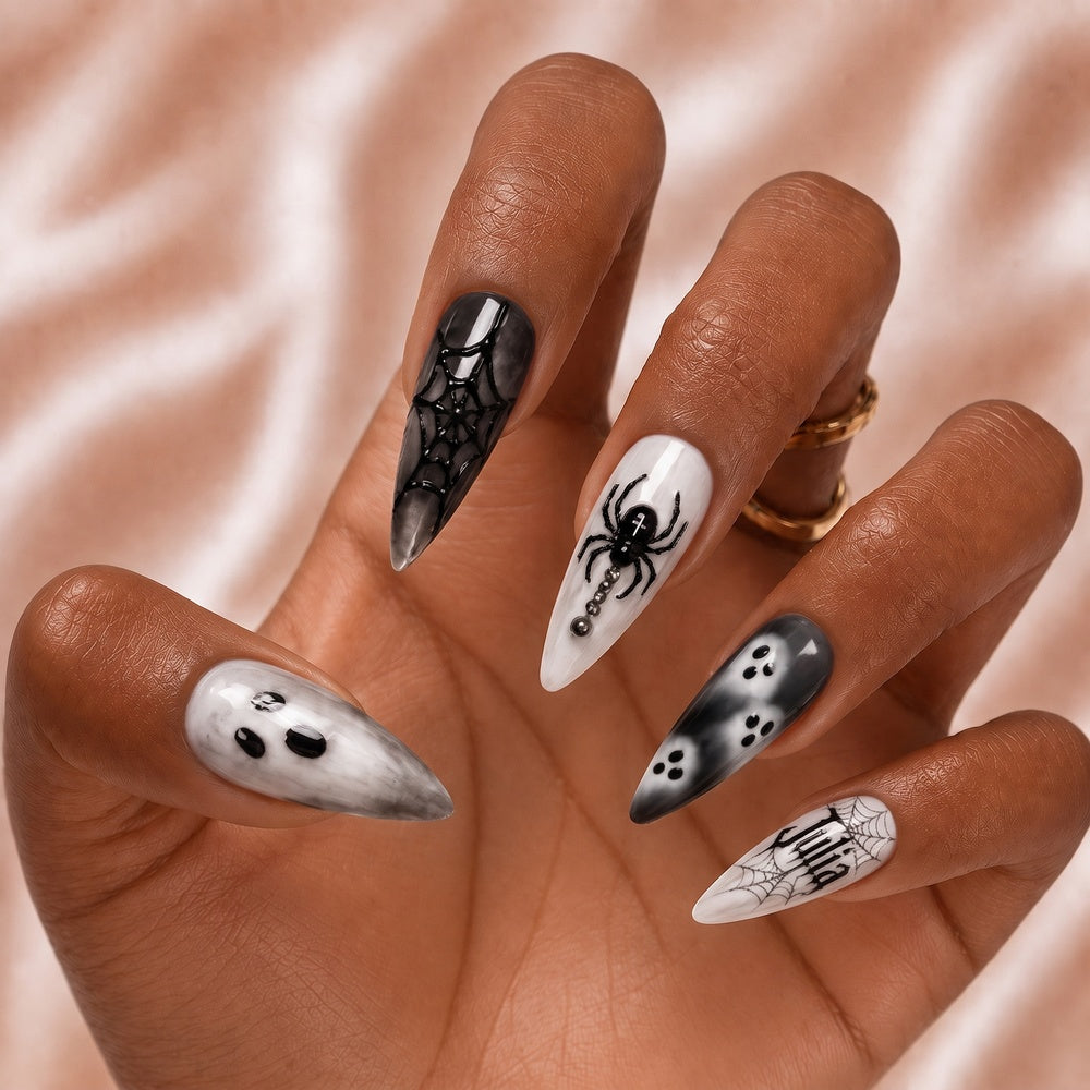 Ghost Halloween - Personalized Press-On Nails