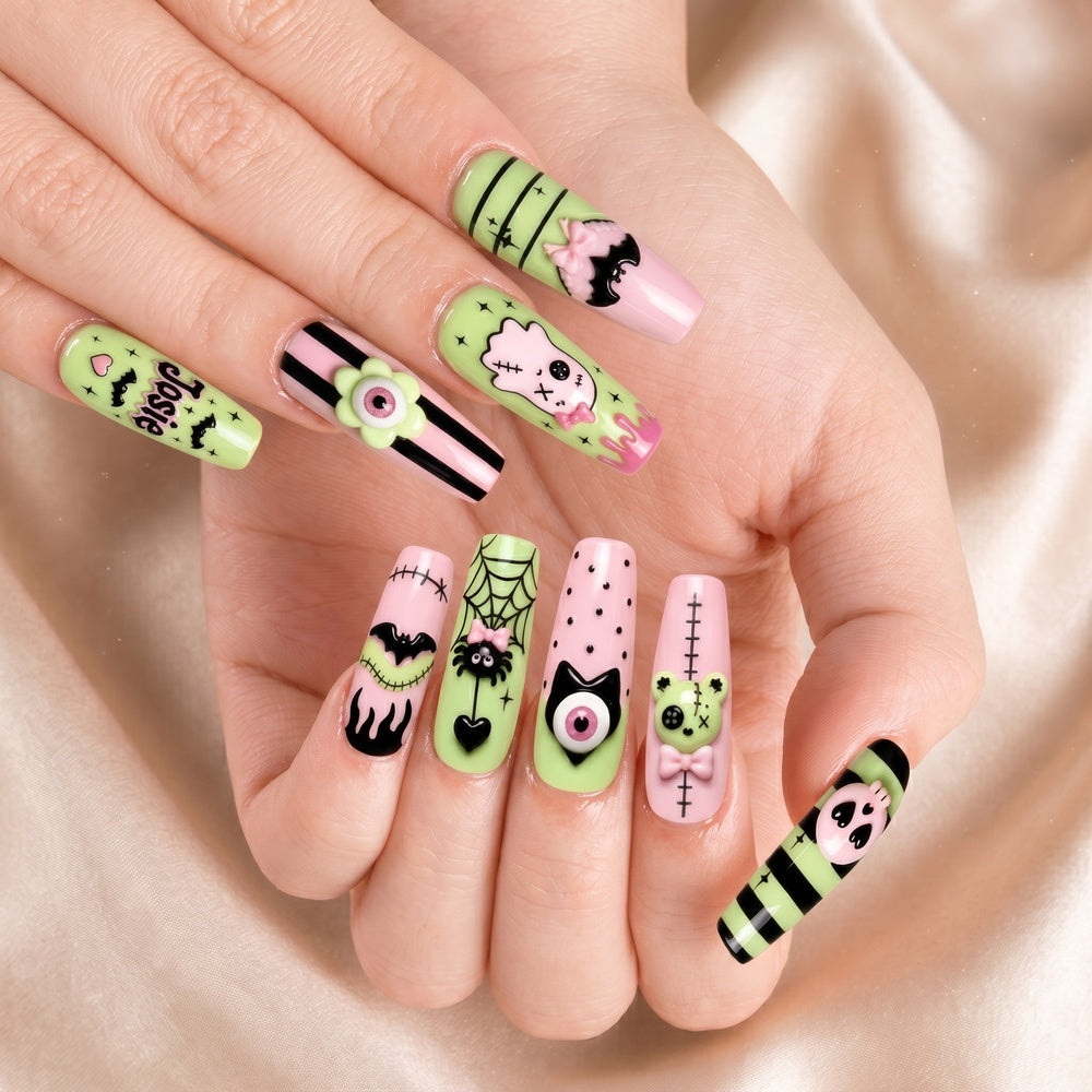 Pastel Goth - Personalized Press-On Nails