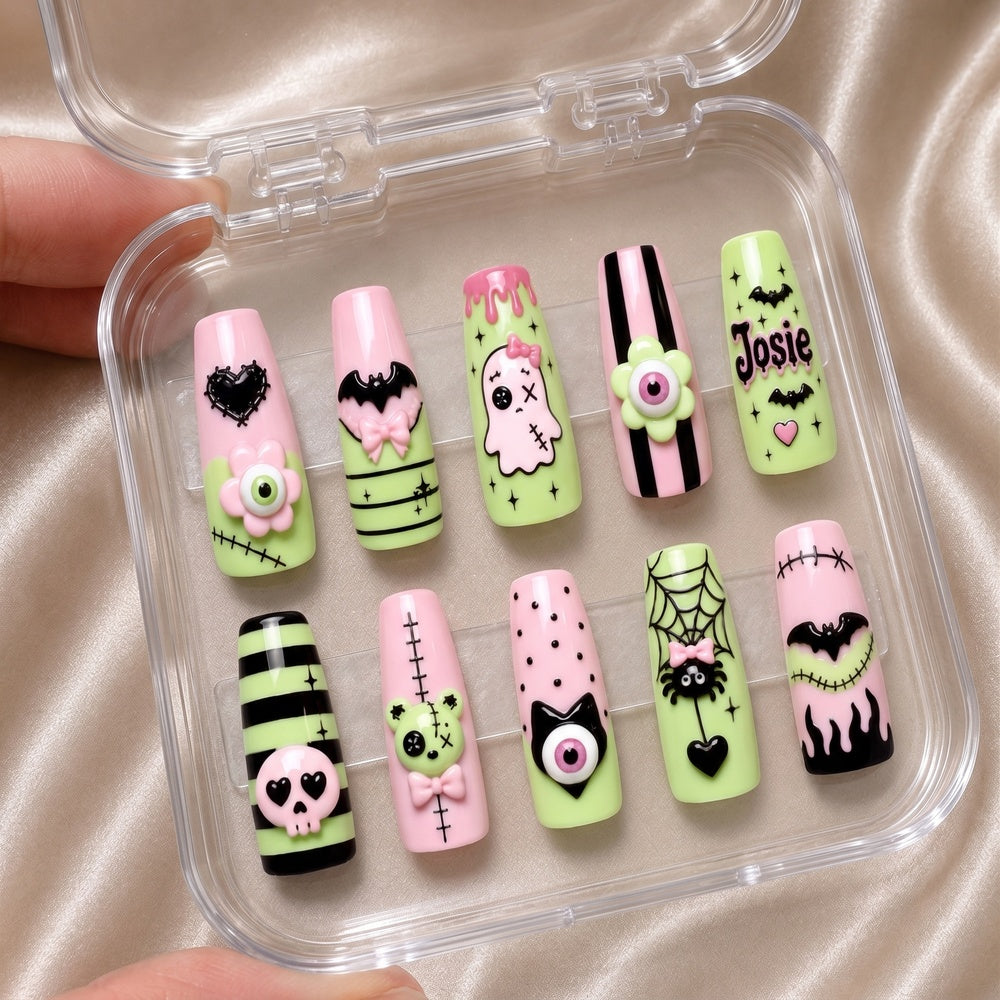 Pastel Goth - Personalized Press-On Nails