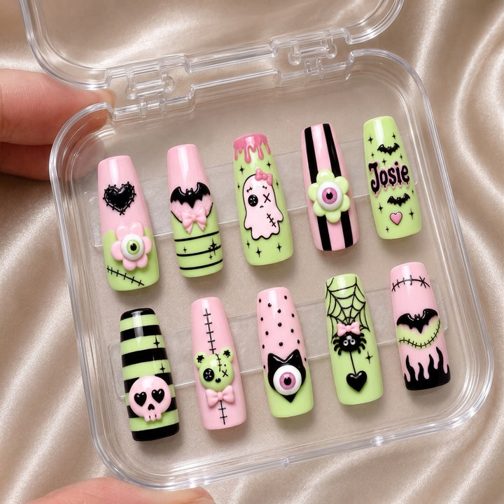Pastel Goth - Personalized Press-On Nails