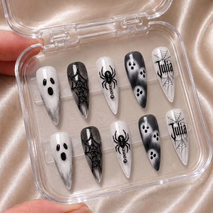 Ghost Halloween - Personalized Press-On Nails