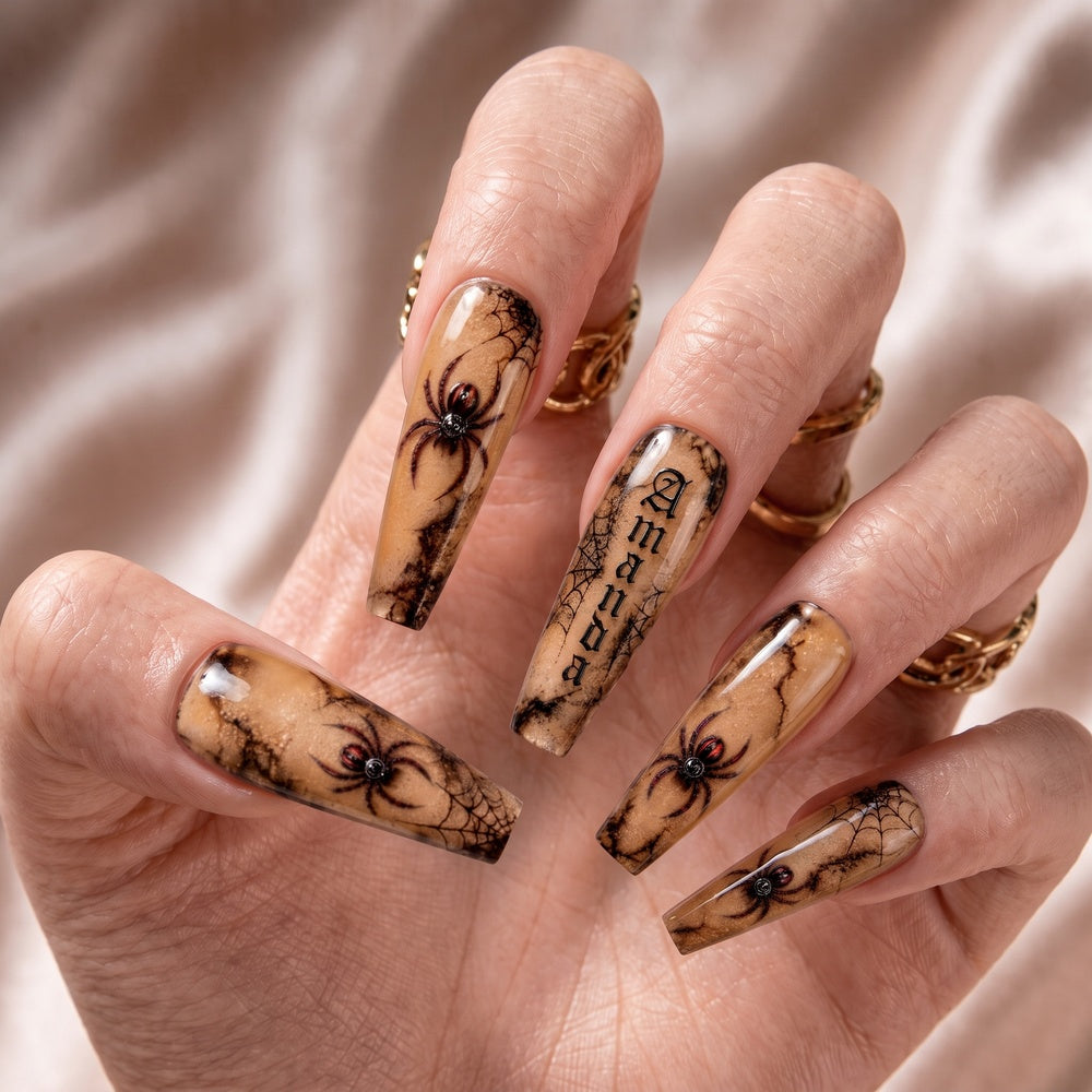 Spider Halloween - Personalized Press-On Nails