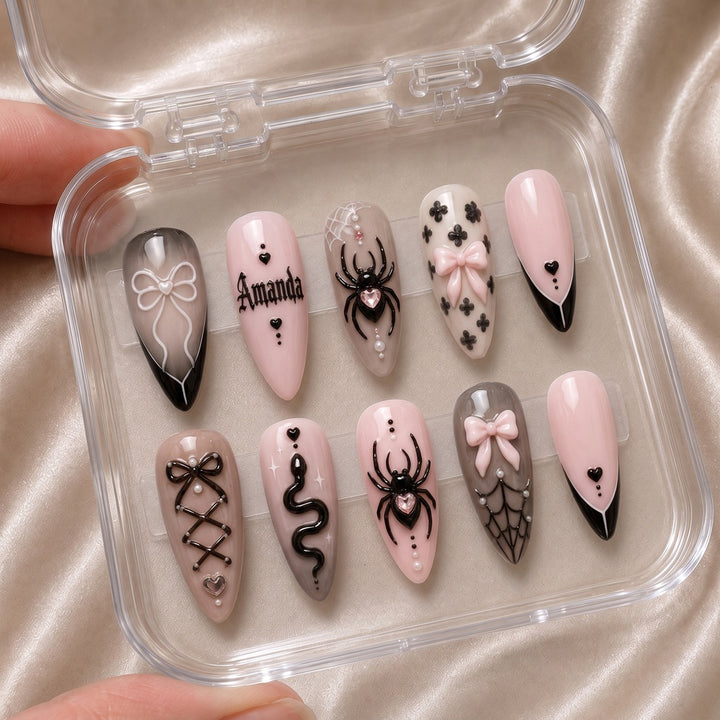 Goth Coquette - Personalized Press-On Nails