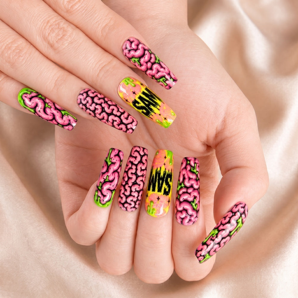Zombie Brain - Personalized Press-On Nails